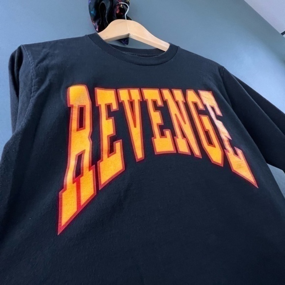 Revenge LOOKING FOR REVENGE Longsleeve Graphic Designer Shirt - Picture 4 of 4